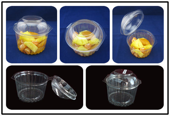 食品等級のプラスチック ペット生物分解性のクラムシェルの食品容器8oz 12oz 16oz